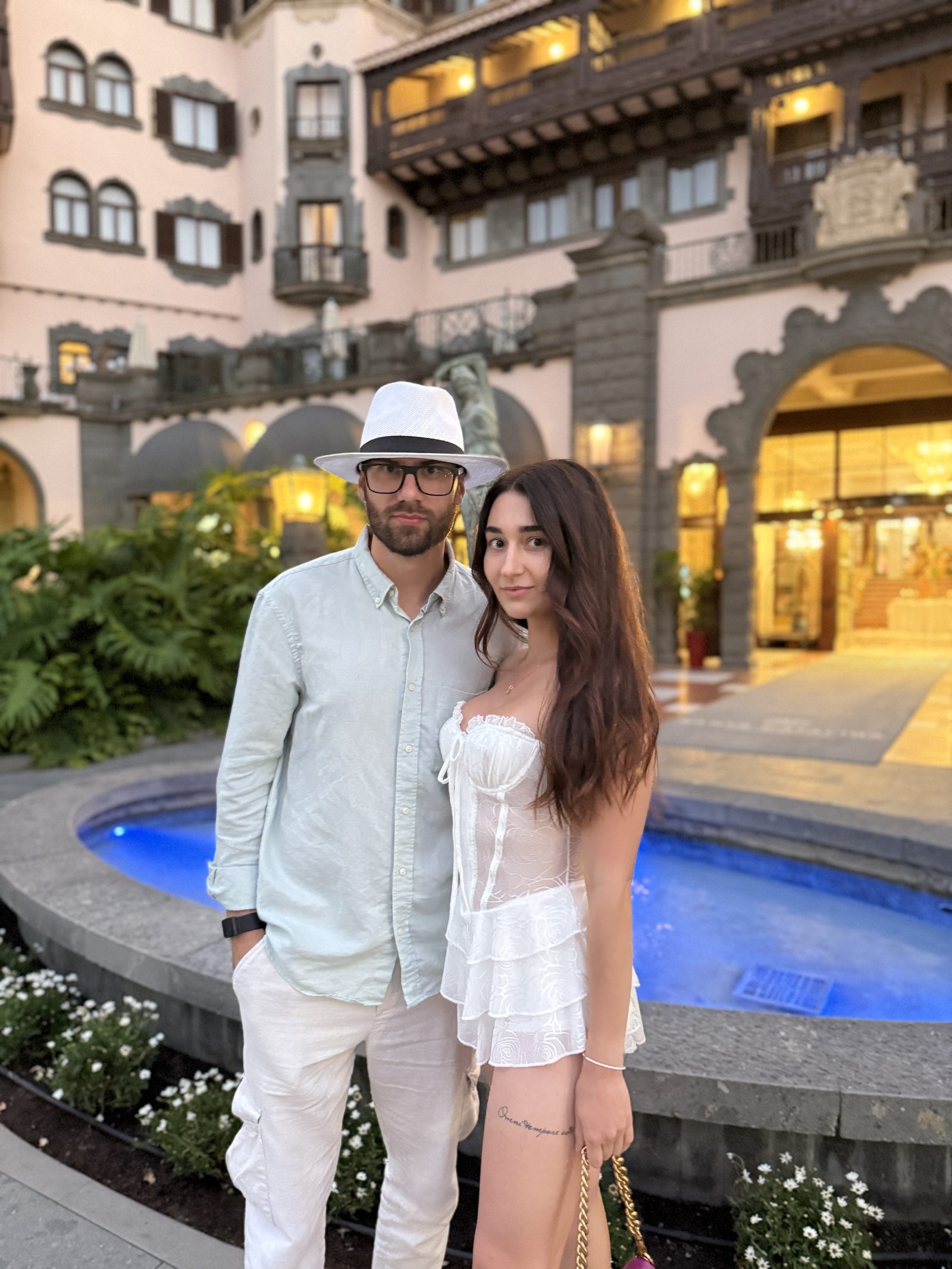 Ross and Valeria in the Canary Islands